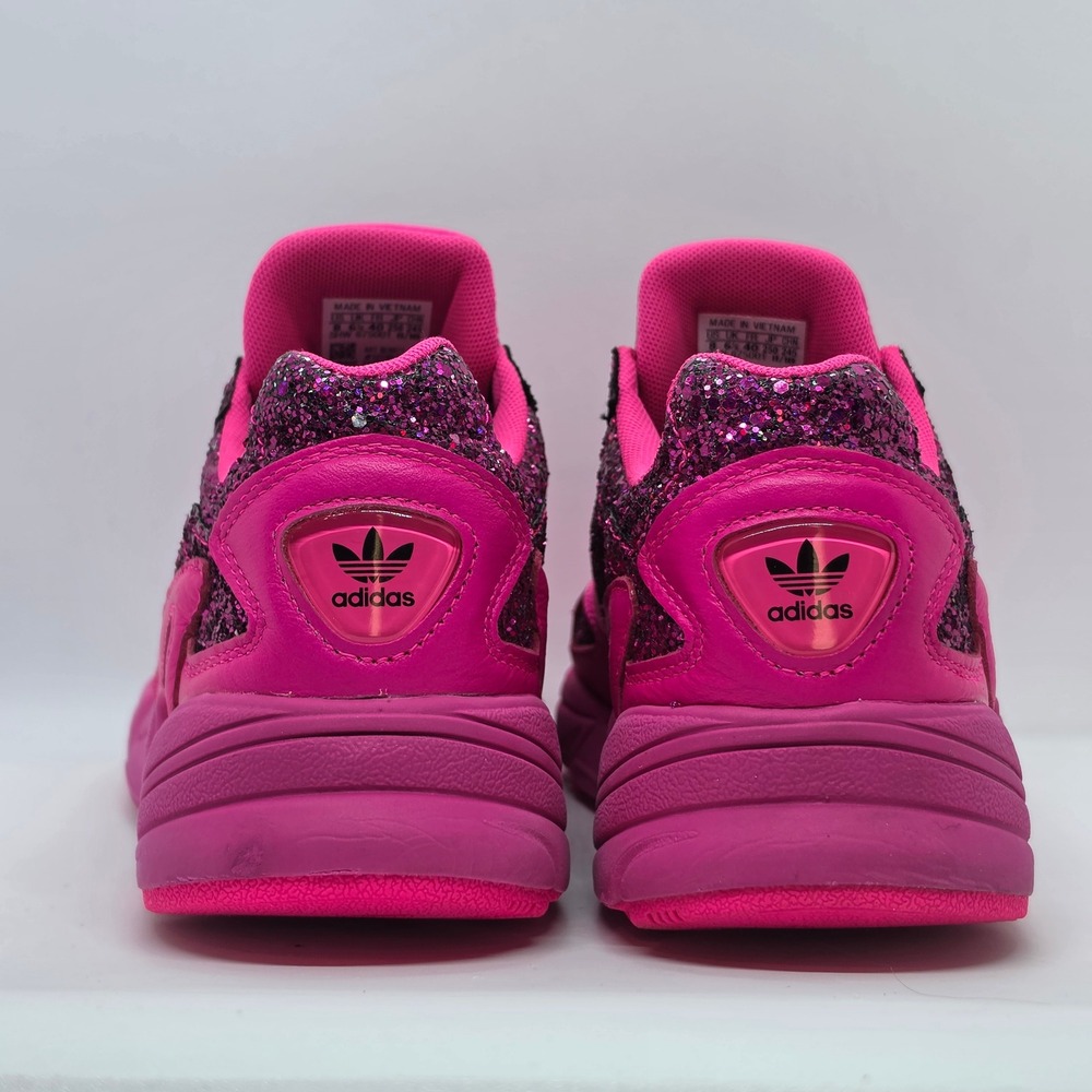 Adidas Originals Women's Falcon Out Loud "Shock Pink Glitter" BD8077 Size 8 - Picture 3 of 11